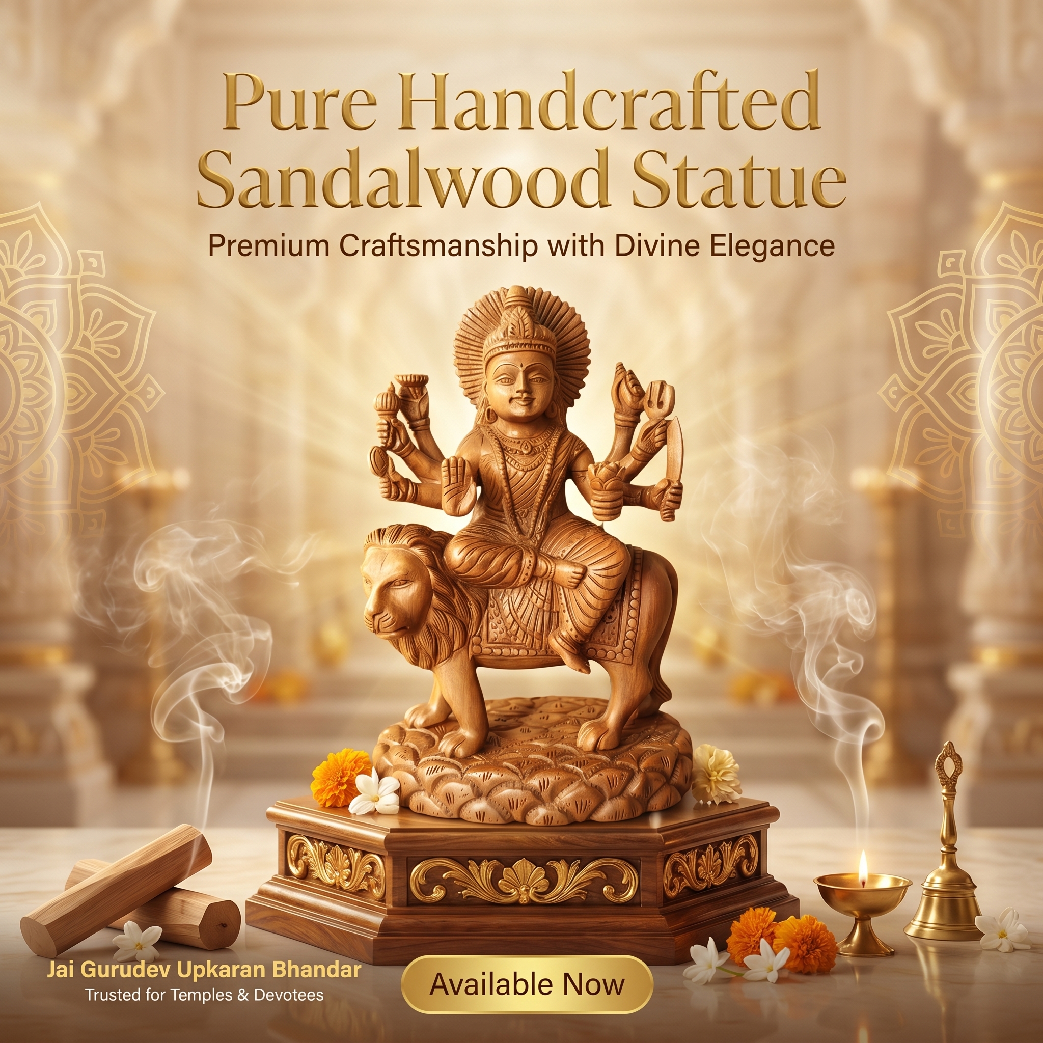 Pure Sandalwood Idol Hand Carved