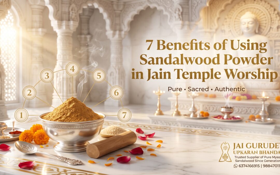 Pure Sandalwood Powder for Jain Temples, Derasar, Puja and Religious Ceremonies