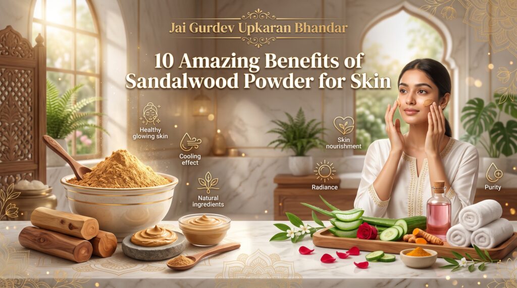 Pure Sandalwood Powder for Skin Care with Natural Beauty Benefits